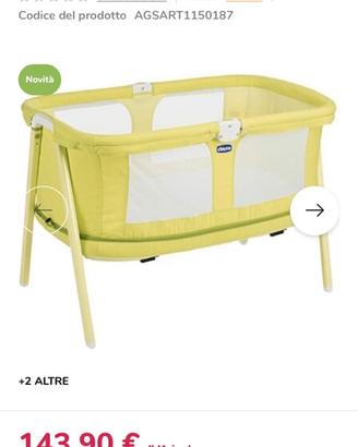 Lettino culla Chicco lullago zip color sabbia