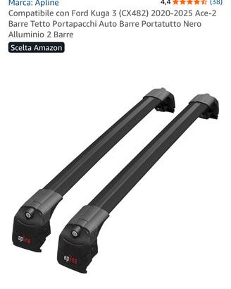 Barre portatutto ford kuga 2020/2025