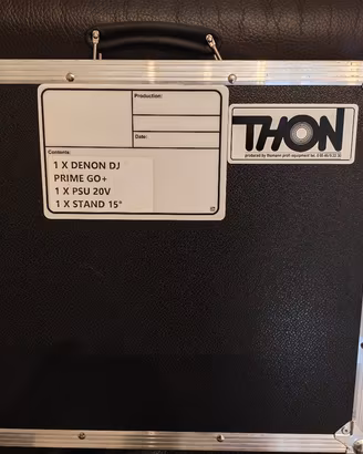 flightcase denon prime go/plus valigia 