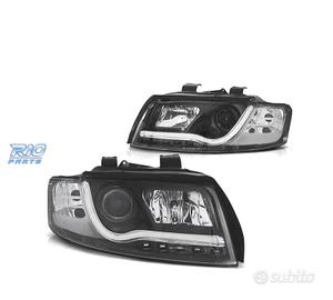 FARI PER AUDI A4 B6 00-04 LUCE DIURNA A TUBO FONDO