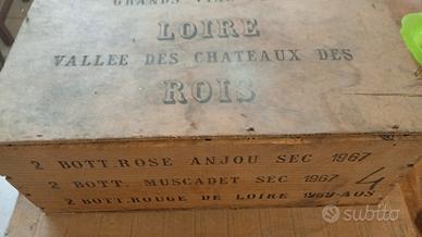 Cassa vini vintage da collezione  della loira