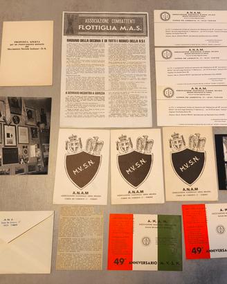 Documenti MVSN movimento sociale italiano a.n.a.m.