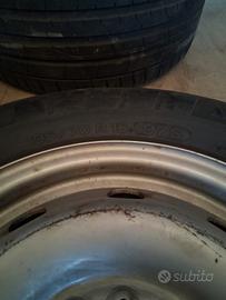 ruota con cerchio ferro