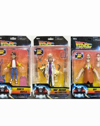 Neca 3 Figure Marty Doc con Einstein e Biff BTTF