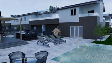 VILLA A SCHIERA A MONZA