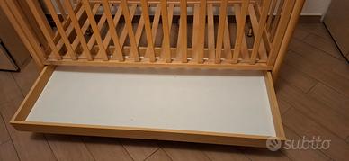 lettino sbarre senza materasso