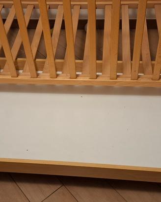 lettino sbarre senza materasso