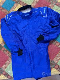 Tuta e guanti Sparco da corsa Go Kart e Auto