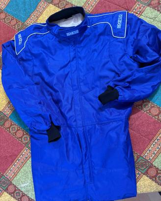 Tuta e guanti Sparco da corsa Go Kart e Auto
