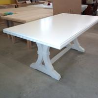Tavolo Allungabile Nuovo Laccato Bianco Largo 100