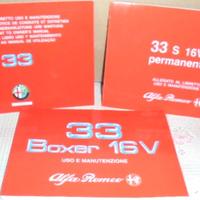 Alfa romeo 33 1990 3 libretti 2 appendici