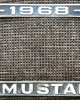 cornice targa originale Mustang