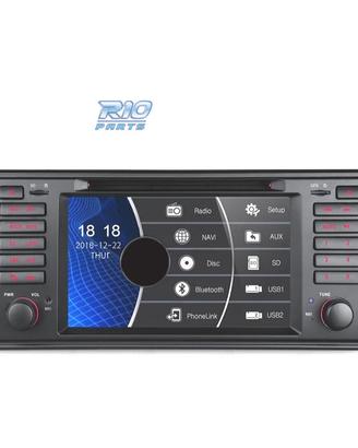 NAVIGATORE RADIO 7" BMW SERIE 5 E39 95-03 USB GPS