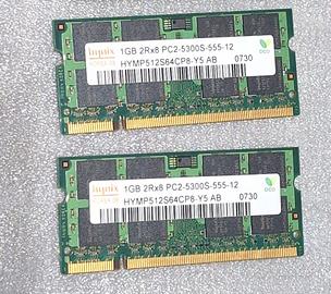 Hynix 2 GB  (1×2) DDR2 SO-DIMM 
