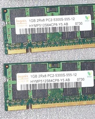 Hynix 2 GB  (1×2) DDR2 SO-DIMM 