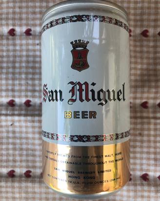 Lattina di birra san Miguel hong kong