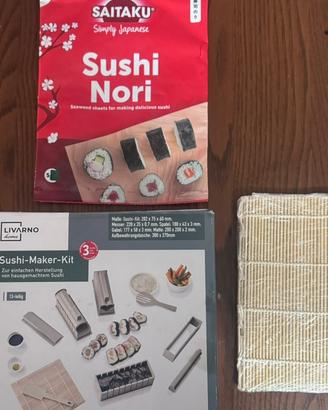 Kit sushi +alga +stuoia per sushi