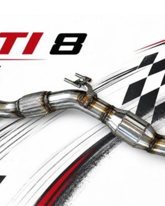 Golf GTI 7 7.5 8 8.5 CS DOWNPIPE CAT 200 BRAIN