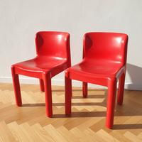 2 sedie 4875 di Carlo Bartoli per Kartell anni '70