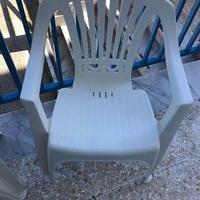 Sedie in plastica per giardino