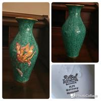 Vaso d'epoca in porcellana screziata h 24 cm