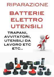 Riparazione utensili, elettroutensili 