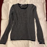 maglietta maniche lunghe a righe zara