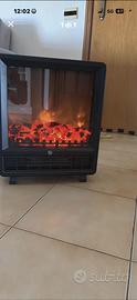 Stufa caminetto con aria calda