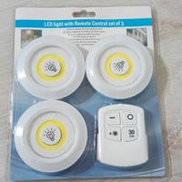 Set 3 luci LED con telecomando – nuove