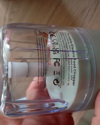 mini tritatutto portatile con carica USB