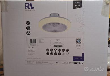 VENTILATORE PLAFONIERA LED TRIO modello MJOLBY