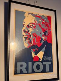 Poster “RIOT” by Sinero - Serigrafia numerata