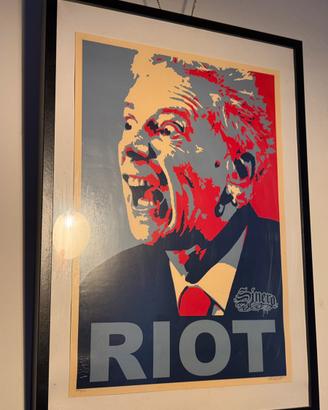 Poster “RIOT” by Sinero - Serigrafia numerata
