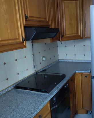 Cucina componibile angolare rovere