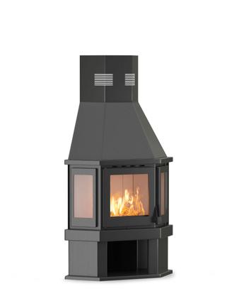 Camino verticale a legna Mod. Caterina 16kw