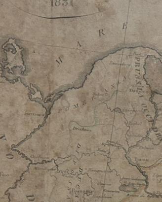 Cartina d’epoca del 1800