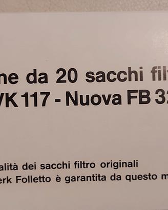 19 sacchi filtro Folletto