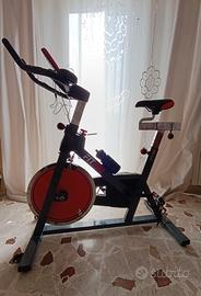 Spin bike FITFIU nera/rossa