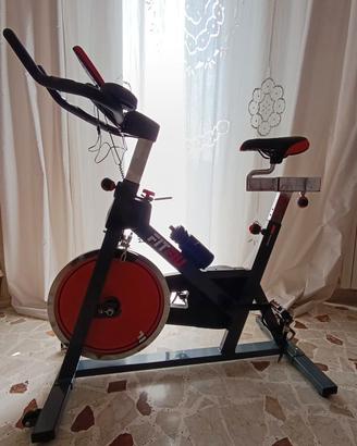 Spin bike FITFIU nera/rossa