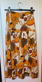 Gonna sartoriale a pieghe vintage