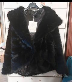 giubbotto pellicciotto sintetico donna 