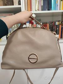 Bauletto Medium Borbonese 100% pelle beige