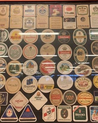 Collezione di sotto bicchieri rari da birra