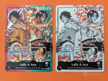 One piece Luffy & Ace L ST30 001 AA +foil NM ENG 