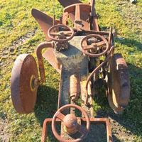 Aratro bivomere trainato storico epoca storico