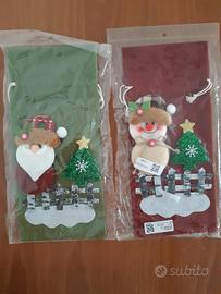 Set n.2 sacchetti natalizi  Nuovi