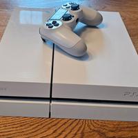 ps4 galcier White con controller 