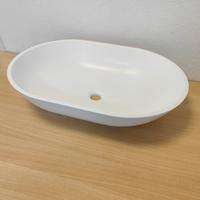 Lavabo rettangolare profondo 45 in Corian