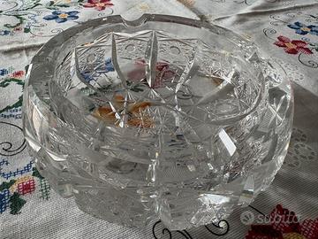 Portacenere vintage in cristallo molato – anni ’60