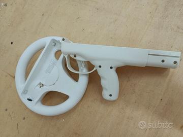 Set Accessori Nintendo Wii: Volante e Pistola Zapp
